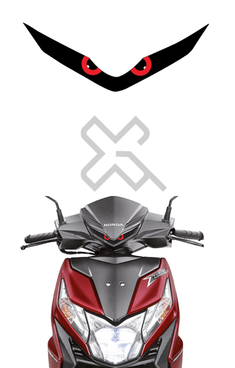 Dio Bs6 New Model Eye Sticker | Dio Bs6 DRL Sticker